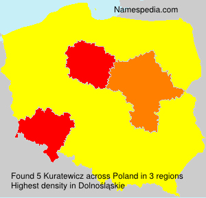 Surname Kuratewicz in Poland Surname Kuratewicz in Poland