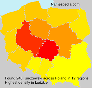 Surname Kurczewski in Poland Surname Kurczewski in Poland