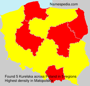Surname Kurelska in Poland Surname Kurelska in Poland