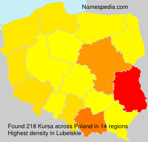Surname Kursa in Poland Surname Kursa in Poland