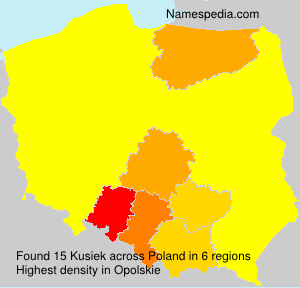 Surname Kusiek in Poland Surname Kusiek in Poland