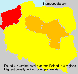 Surname Kusmierkowska in Poland Surname Kusmierkowska in Poland