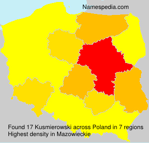 Surname Kusmierowski in Poland Surname Kusmierowski in Poland