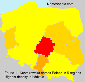 Surname Kusmirowska in Poland Surname Kusmirowska in Poland