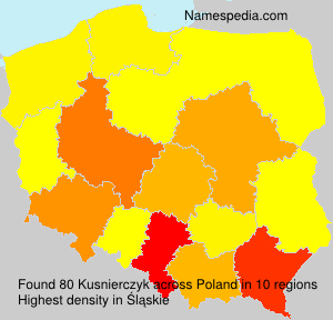 Surname Kusnierczyk in Poland Surname Kusnierczyk in Poland
