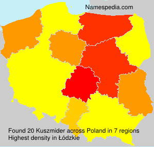 Surname Kuszmider in Poland Surname Kuszmider in Poland