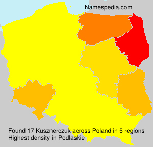 Surname Kusznerczuk in Poland Surname Kusznerczuk in Poland