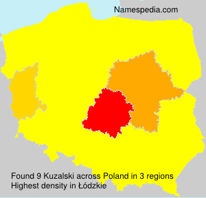 Surname Kuzalski in Poland Surname Kuzalski in Poland