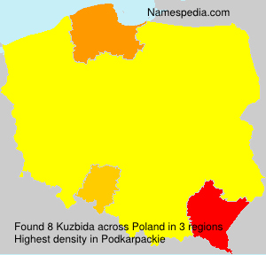 Surname Kuzbida in Poland Surname Kuzbida in Poland