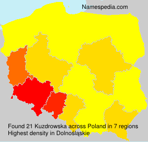 Surname Kuzdrowska in Poland Surname Kuzdrowska in Poland