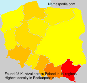 Surname Kuzdzal in Poland Surname Kuzdzal in Poland