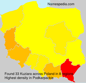 Surname Kuziara in Poland Surname Kuziara in Poland