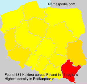 Surname Kuziora in Poland Surname Kuziora in Poland