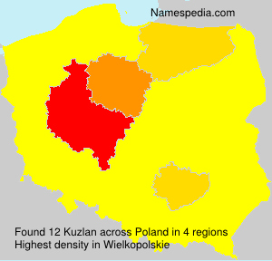 Surname Kuzlan in Poland Surname Kuzlan in Poland