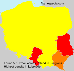 Surname Kuzmak in Poland Surname Kuzmak in Poland