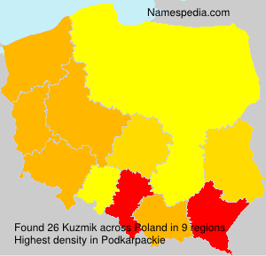 Surname Kuzmik in Poland Surname Kuzmik in Poland