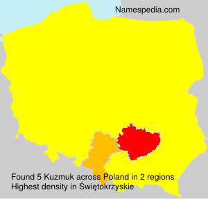 Surname Kuzmuk in Poland Surname Kuzmuk in Poland