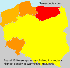 Surname Kwakszys in Poland