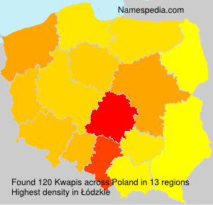 Surname Kwapis in Poland Surname Kwapis in Poland
