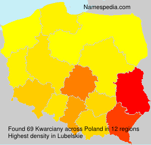 Surname Kwarciany in Poland Surname Kwarciany in Poland