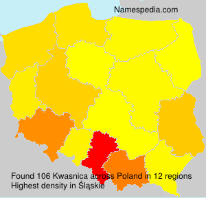 Surname Kwasnica in Poland Surname Kwasnica in Poland