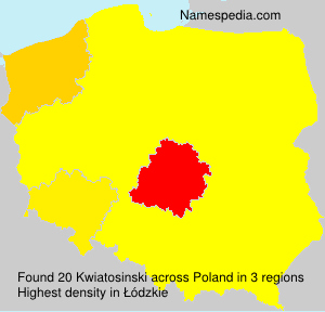 Surname Kwiatosinski in Poland Surname Kwiatosinski in Poland
