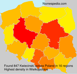 Surname Kwiecinski in Poland Surname Kwiecinski in Poland