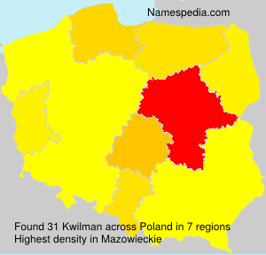Surname Kwilman in Poland Surname Kwilman in Poland