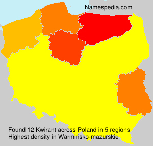 Surname Kwirant in Poland Surname Kwirant in Poland