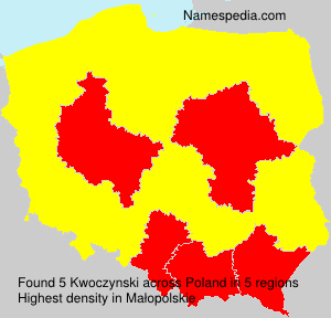 Surname Kwoczynski in Poland Surname Kwoczynski in Poland