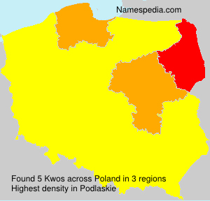 Surname Kwos in Poland Surname Kwos in Poland