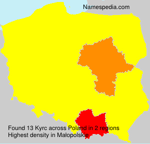 Surname Kyrc in Poland Surname Kyrc in Poland