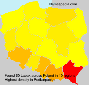 Surname Labak in Poland Surname Labak in Poland