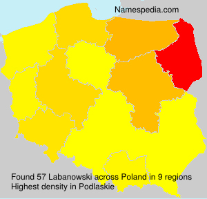 Surname Labanowski in Poland Surname Labanowski in Poland