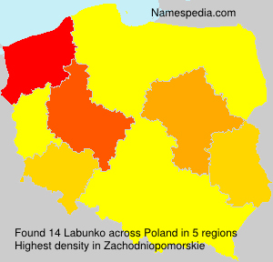 Surname Labunko in Poland Surname Labunko in Poland