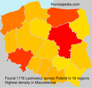 Surname Lachowicz in Poland Surname Lachowicz in Poland