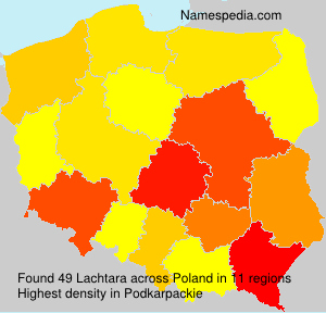 Surname Lachtara in Poland Surname Lachtara in Poland