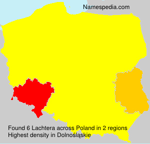 Surname Lachtera in Poland Surname Lachtera in Poland