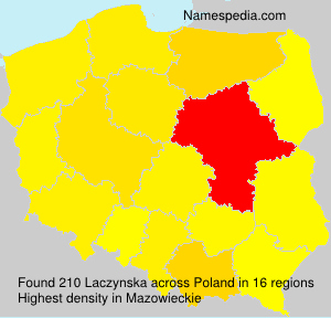 Surname Laczynska in Poland Surname Laczynska in Poland