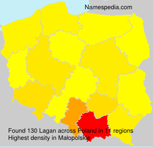 Surname Lagan in Poland Surname Lagan in Poland