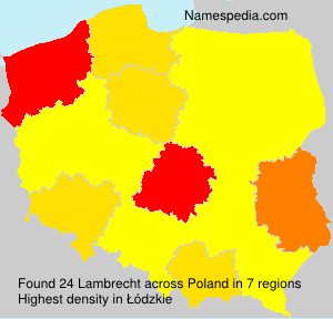 Surname Lambrecht in Poland