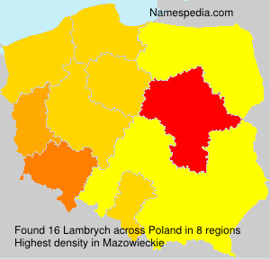 Surname Lambrych in Poland Surname Lambrych in Poland