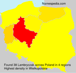 Surname Lambryczak in Poland Surname Lambryczak in Poland
