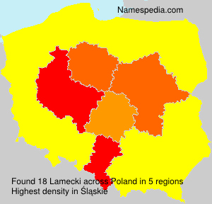 Surname Lamecki in Poland Surname Lamecki in Poland