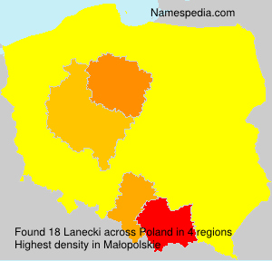 Surname Lanecki in Poland Surname Lanecki in Poland