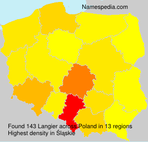 Surname Langier in Poland Surname Langier in Poland