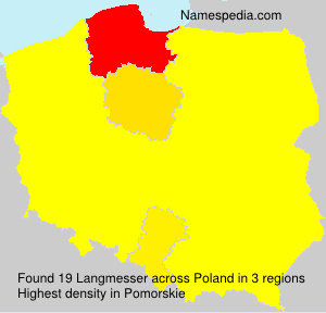 Surname Langmesser in Poland Surname Langmesser in Poland