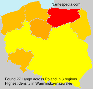 Surname Lango in Poland Surname Lango in Poland