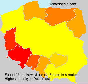 Surname Lankowski in Poland Surname Lankowski in Poland