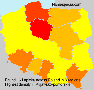 Surname Lapicka in Poland Surname Lapicka in Poland